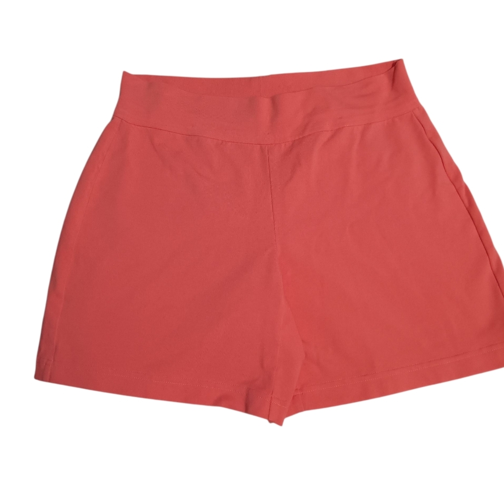 Lands' End Women's High Waist Shorts in Coral